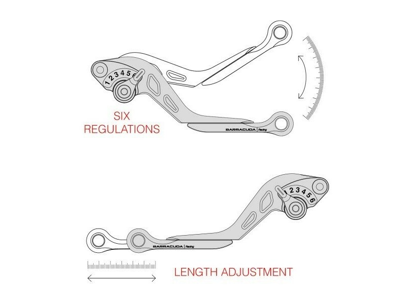 Kit manete frana si ambreiaj BARRACUDA - YAMAHA FZ1/FZ6/FZ8/XJ6