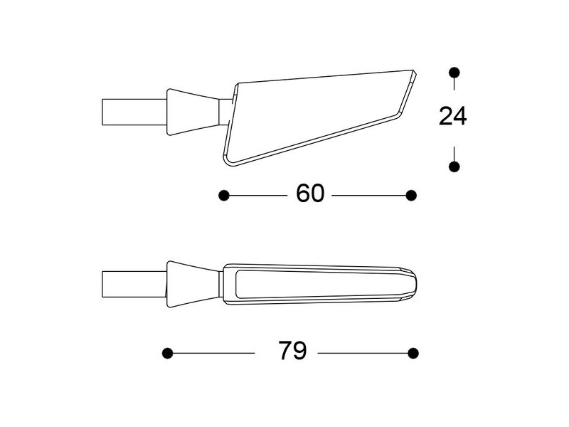 Semnalizatoare led secventiale BARRACUDA SQ-LED B-LUX(set)