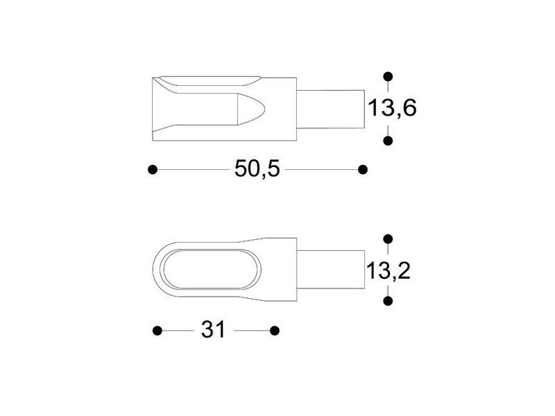 Semnalizatoare led BARRACUDA M-LED B-LUX (set)