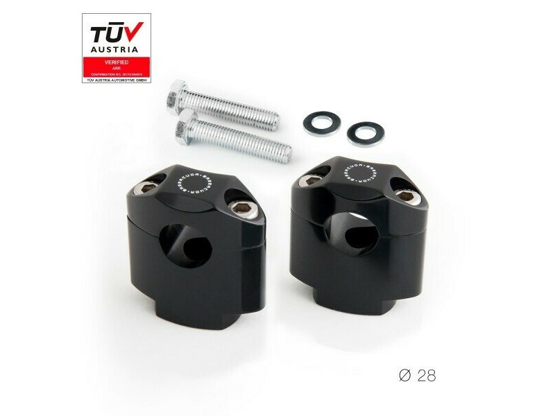 Kit adaptor prinderi ghidon diametru 28-22 BARRACUDA Universala 22mm Kit adaptor prinderi ghidon diametru 28-22 BARRACUDA Universala 22mm