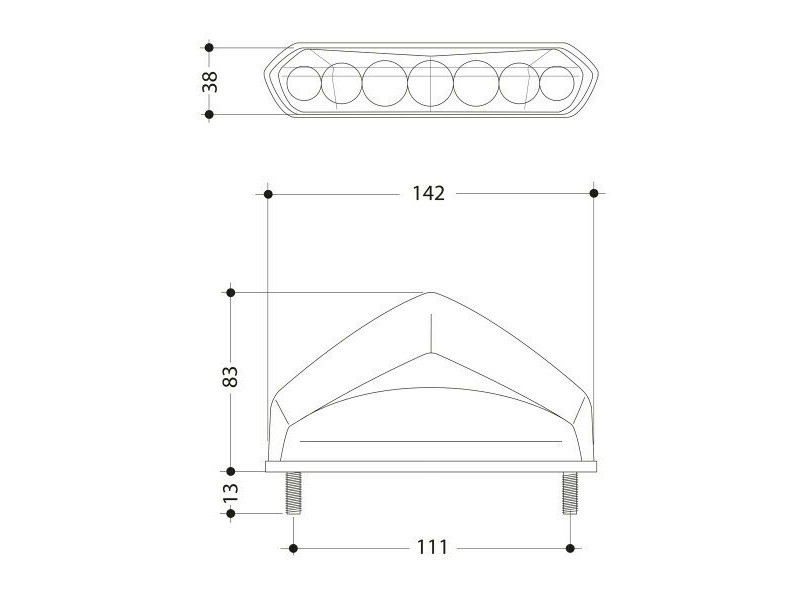 Stop BARRACUDA TIGER LED Universal