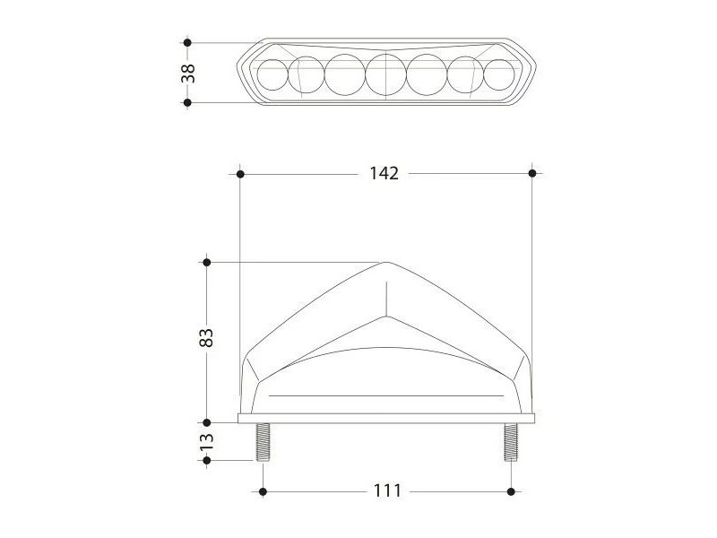 Stop BARRACUDA TIGER LED Universal