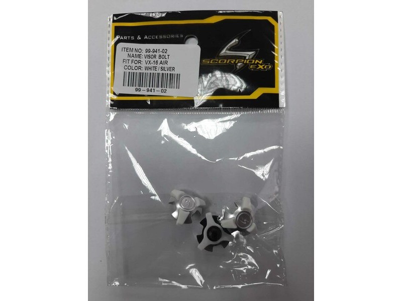 Set suruburi cozoroc SCORPION VX-15/16/21 Alb/Argintiu