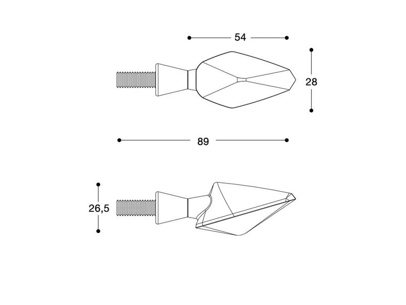Semnalizatoare LED BARRACUDA MINIVIPER (set)