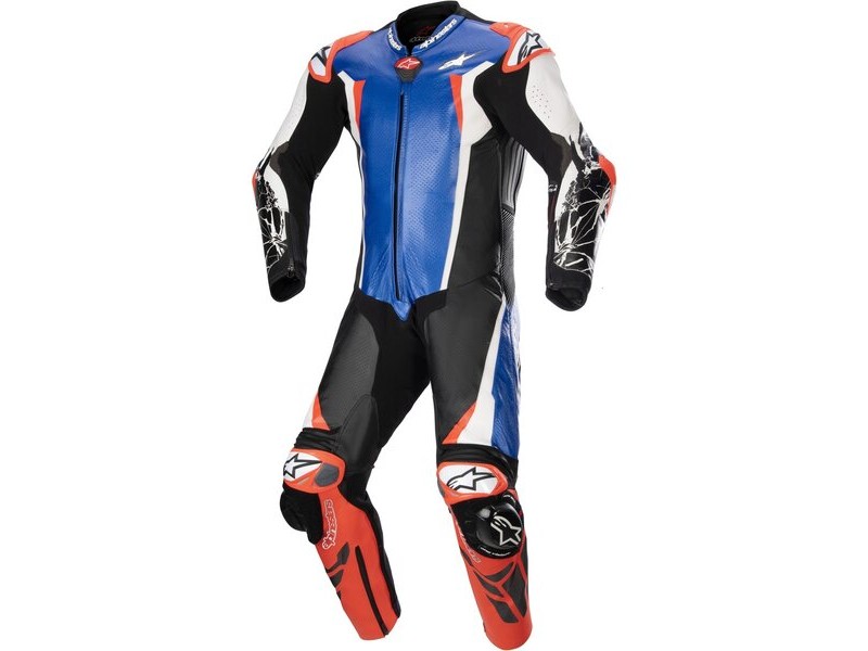 Combinezon de piele 1 piesa ALPINESTARS RACING ABSOLUTE V2 Negru/Alb/Rosu fluo Combinezon de piele 1 piesa ALPINESTARS RACING ABSOLUTE V2 Negru/Alb/Rosu fluo
