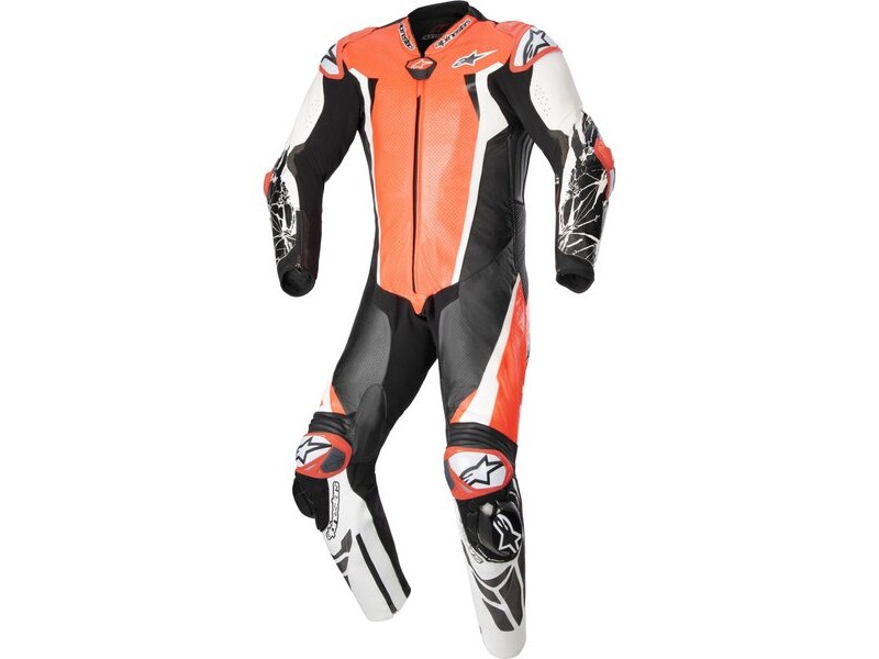 Combinezon de piele 1 piesa ALPINESTARS RACING ABSOLUTE V2 Negru/Alb/Albastru Combinezon de piele 1 piesa ALPINESTARS RACING ABSOLUTE V2 Negru/Alb/Albastru