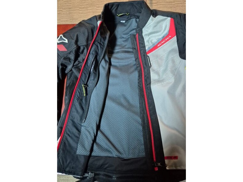 Geaca de vara textil dama MACNA TONDO L Negru/Gri deschis/Rosu - RESIGILAT