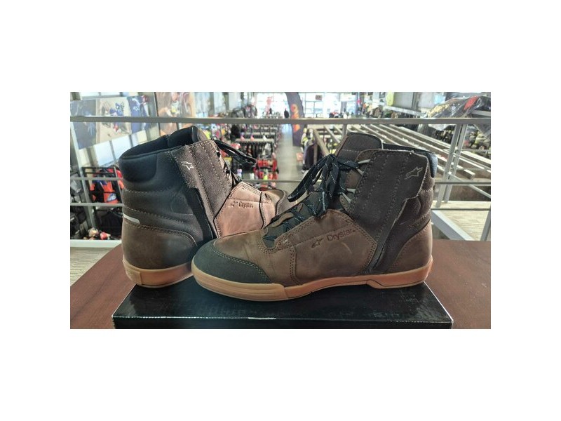 Ghete moto impermeabile ALPINESTARS CHROME CRAFTED DRYSTAR Maro 43.5 - RESIGILAT