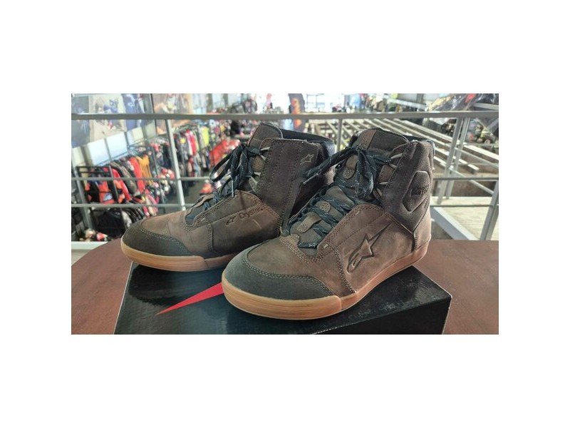 Ghete moto impermeabile ALPINESTARS CHROME CRAFTED DRYSTAR Maro 43.5 - RESIGILAT