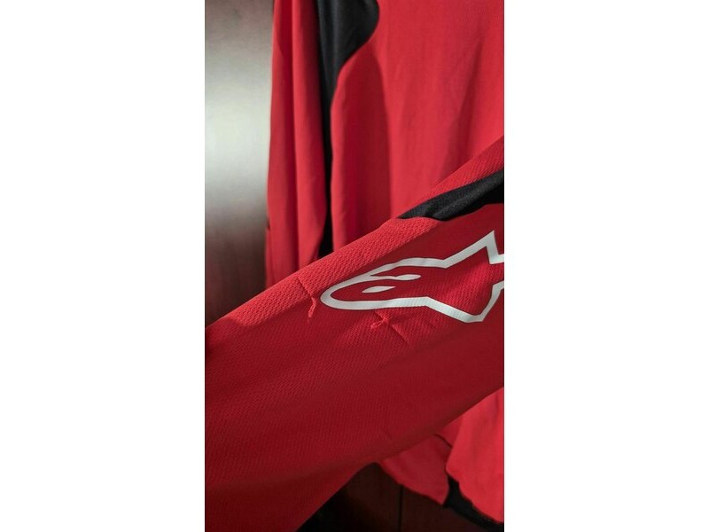 Tricou cross-enduro ALPINESTARS RACER HOEN 2023 XL Rosu/Alb - RESIGILAT