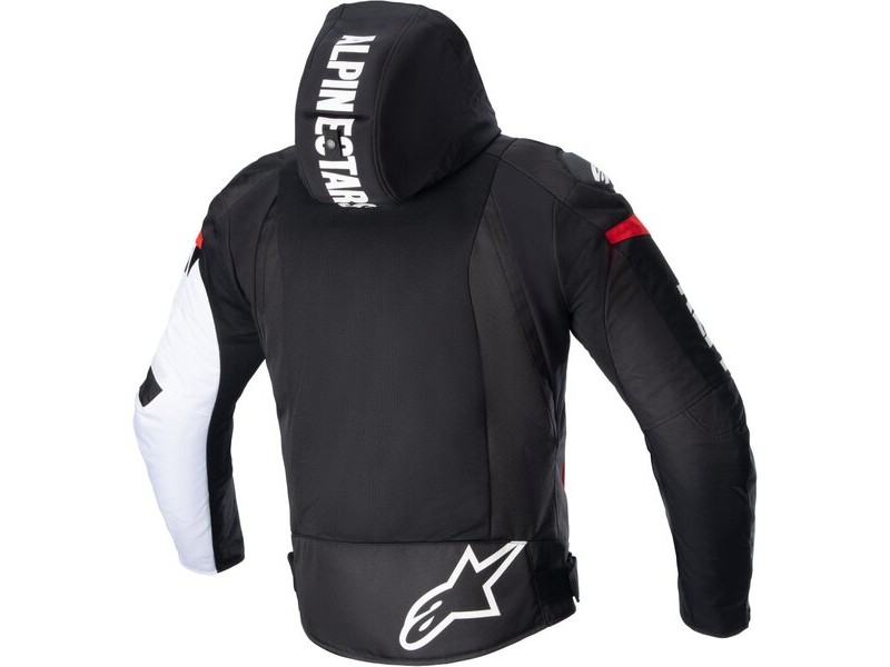 Geaca textil de vara APINESTARS ZACA AIR Negru/Alb/Rosu fluo