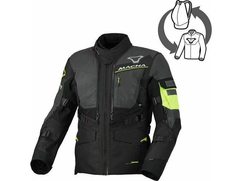 Geaca textil impermeabila touring/adventure MACNA FLEXODUS Night Eye™