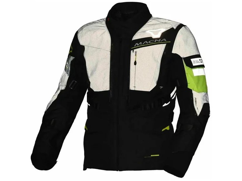 Geaca textil impermeabila touring/adventure MACNA FLEXODUS Night Eye™ Geaca textil impermeabila touring/adventure MACNA FLEXODUS Night Eye™