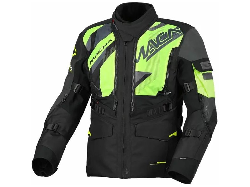 Geaca textil impermeabila touring/adventure MACNA FLEXODUS Night Eye™ Geaca textil impermeabila touring/adventure MACNA FLEXODUS Night Eye™
