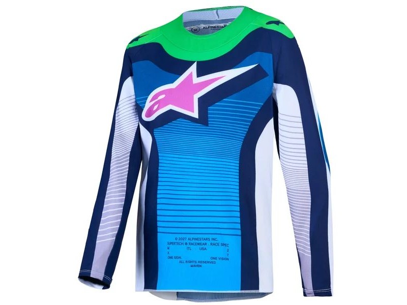 Tricou cross-enduro de copii ALPINESTARS SUPERTECH MAVEN 2027