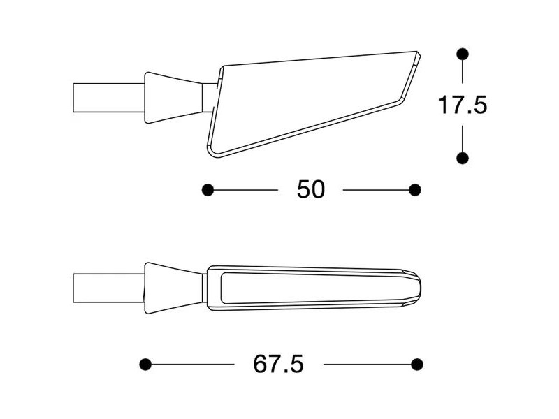 Semnalizatoare led secventiale BARRACUDA SQ-LED B-LUX NG(set)