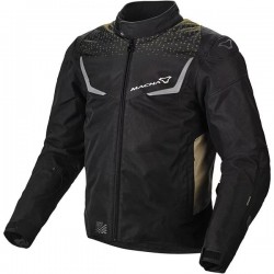 Geaca textil impermabila Macna Durago Negru/Maro/Rosu 3XL