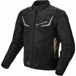 Geaca textil impermabila Macna Durago Negru/Maro/Rosu 3XL