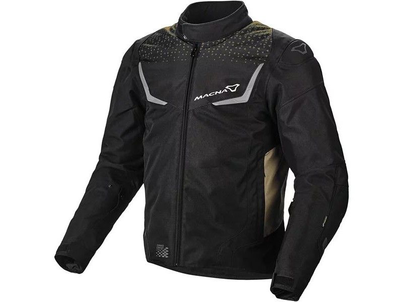 Geaca textil impermabila Macna Durago Negru/Maro/Rosu 3XL