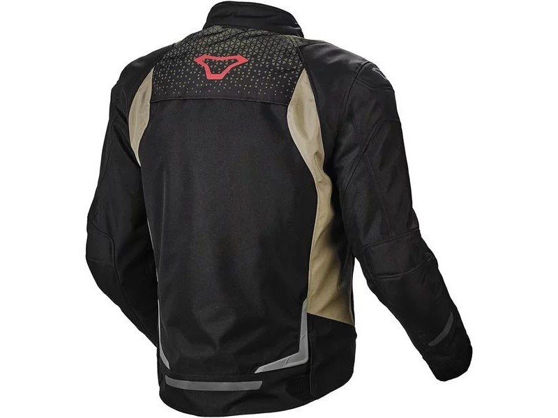Geaca textil impermabila Macna Durago Negru/Maro/Rosu 3XL