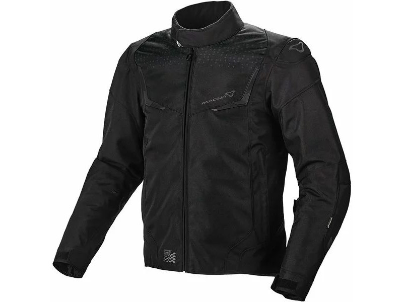 Geaca textil impermabila Macna Durago Negru/Maro/Rosu 3XL