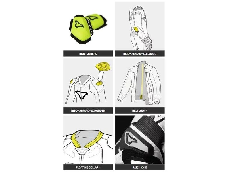 Combinezon de piele dama 2 piese MACNA BLITZ