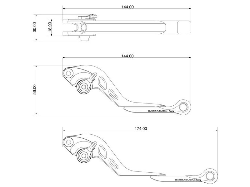 Kit manete frana-ambreiaj Kawasaki ER6N Kit manete frana-ambreiaj Kawasaki ER6N