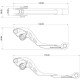 Kit manete frana-ambreiaj Kawasaki ER6N Kit manete frana-ambreiaj Kawasaki ER6N