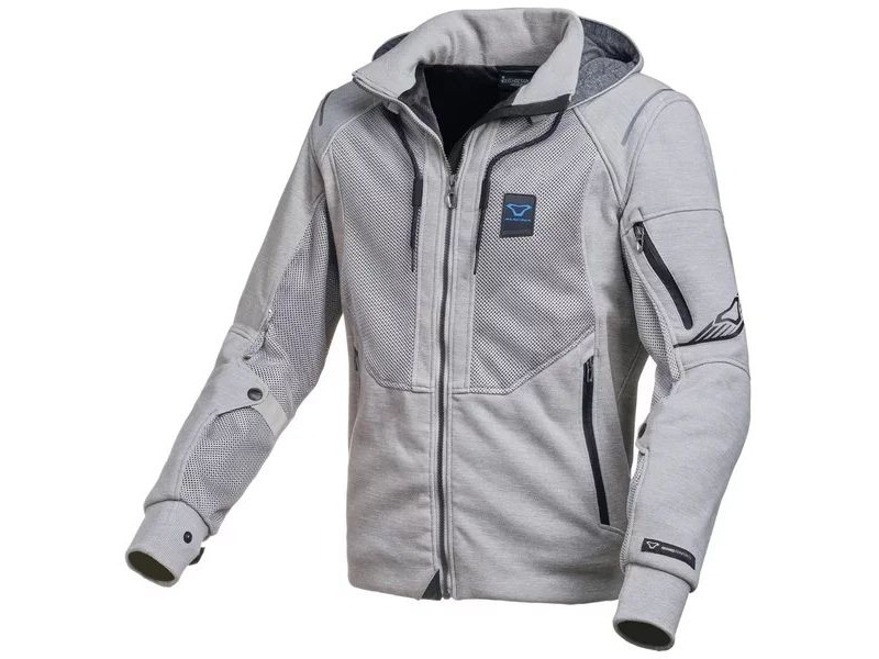 Hanorac de vara cu protectii MACNA BREEZE XL Gri deschis RESIGILAT