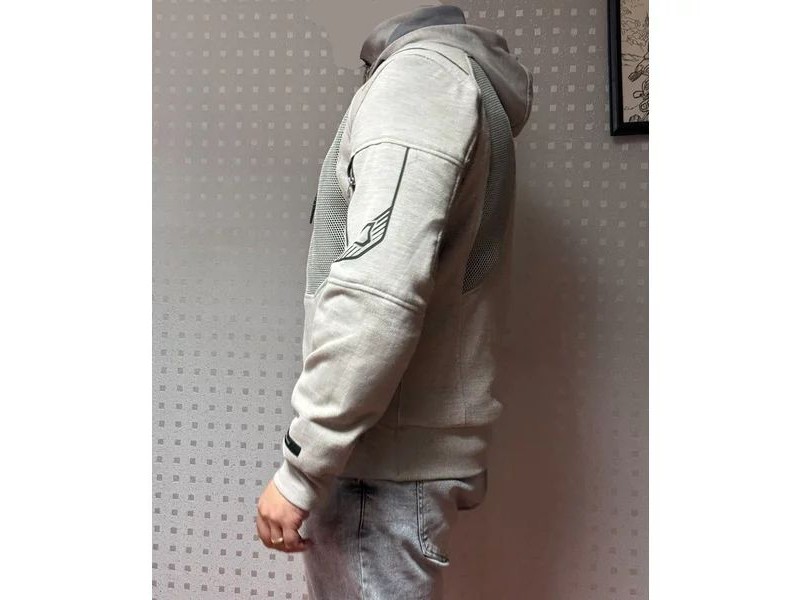 Hanorac de vara cu protectii MACNA BREEZE XL Gri deschis RESIGILAT