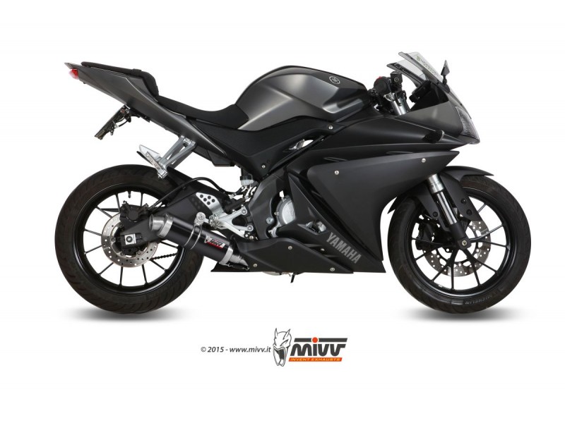 Sistem de evacuare complet 1x1 MIVV GP Y.047.LXB steel black d105 Sistem de evacuare complet 1x1 MIVV GP Y.047.LXB steel black d105