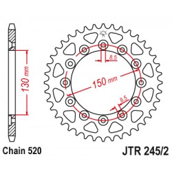 Foaie spate JT JTR 245/2-51 51T, 520 Foaie spate JT JTR 245/2-51 51T, 520