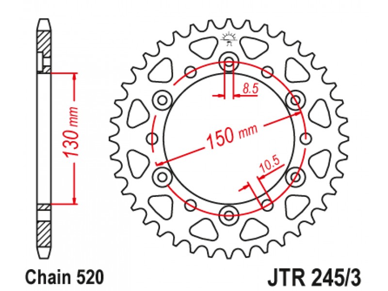 Foaie spate JT JTR 245/3-43 43T, 520 Foaie spate JT JTR 245/3-43 43T, 520