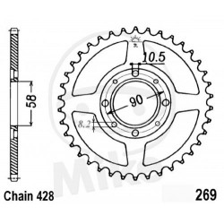Foaie spate JT JTR 271-50 50T, 428 Foaie spate JT JTR 271-50 50T, 428