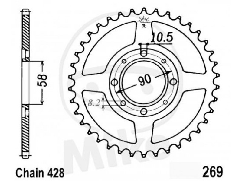 Foaie spate JT JTR 271-50 50T, 428 Foaie spate JT JTR 271-50 50T, 428
