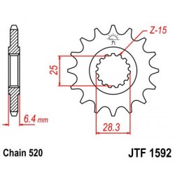 Pinion fata JT JTF 1592-16 16T, 520 Pinion fata JT JTF 1592-16 16T, 520