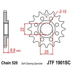 Pinion fata JT JTF 1901-16SC 16T, 520 Self Cleaning Lightweight Pinion fata JT JTF 1901-16SC 16T, 520 Self Cleaning Lightweight