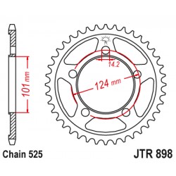 Foaie spate JT JTR 898-44 44T, 525 Foaie spate JT JTR 898-44 44T, 525