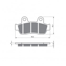 Placute de frana GOLDFREN 350 AD Placute de frana GOLDFREN 350 AD