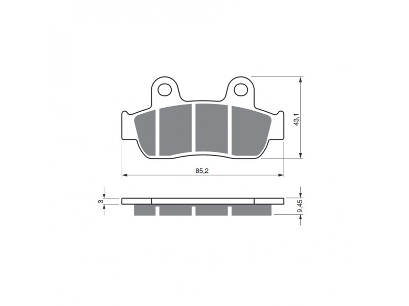 Placute de frana GOLDFREN 350 S3 Placute de frana GOLDFREN 350 S3