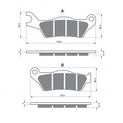 Placute de frana GOLDFREN 351 S3 Placute de frana GOLDFREN 351 S3