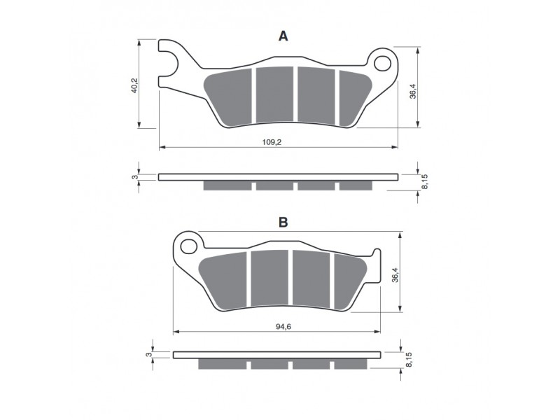 Placute de frana GOLDFREN 351 S3 Placute de frana GOLDFREN 351 S3