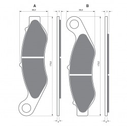 Placute de frana GOLDFREN 352 S33 STREET FRONT Placute de frana GOLDFREN 352 S33 STREET FRONT