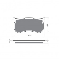 Placute de frana GOLDFREN 353 AD (1 set = 4 pcs) Placute de frana GOLDFREN 353 AD (1 set = 4 pcs)