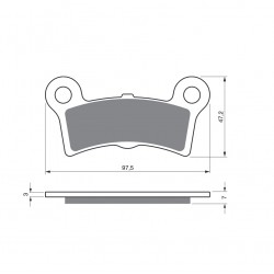 Placute de frana GOLDFREN 354 AD (1 set = 4 pcs) Placute de frana GOLDFREN 354 AD (1 set = 4 pcs)