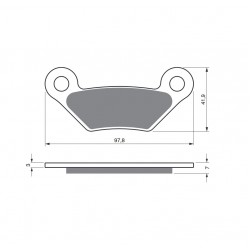 Placute de frana GOLDFREN 356 S3 Placute de frana GOLDFREN 356 S3