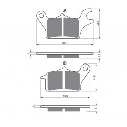 Placute de frana GOLDFREN 357 S33 STREET FRONT Placute de frana GOLDFREN 357 S33 STREET FRONT