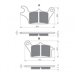Placute de frana GOLDFREN 358 AD Placute de frana GOLDFREN 358 AD