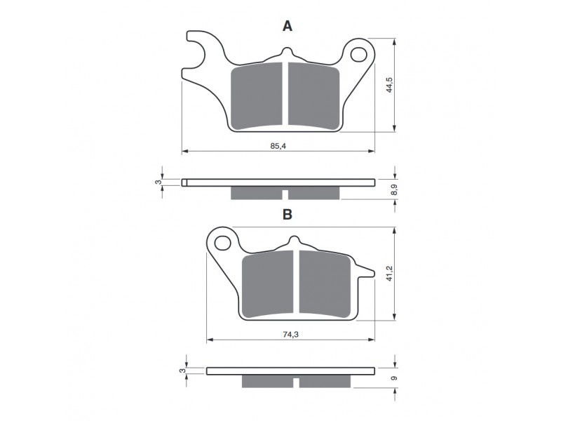 Placute de frana GOLDFREN 358 S3 Placute de frana GOLDFREN 358 S3