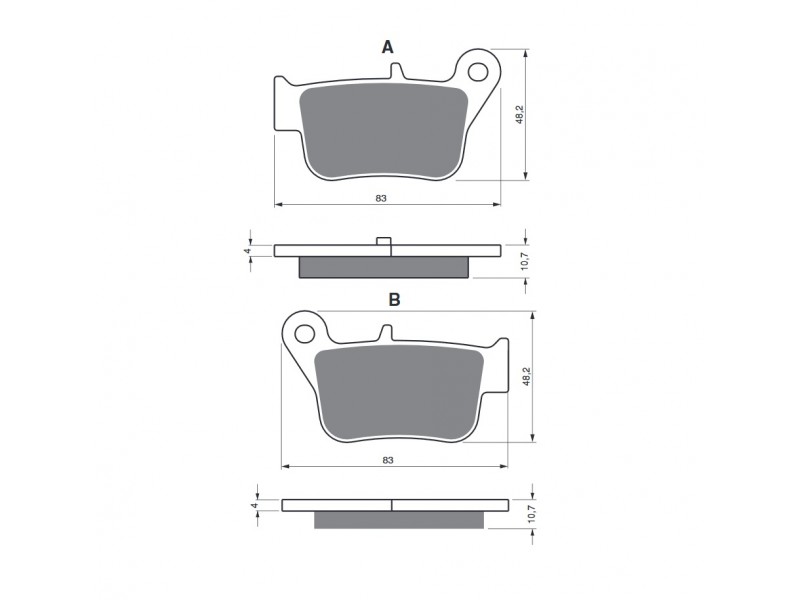 Placute de frana GOLDFREN 360 AD